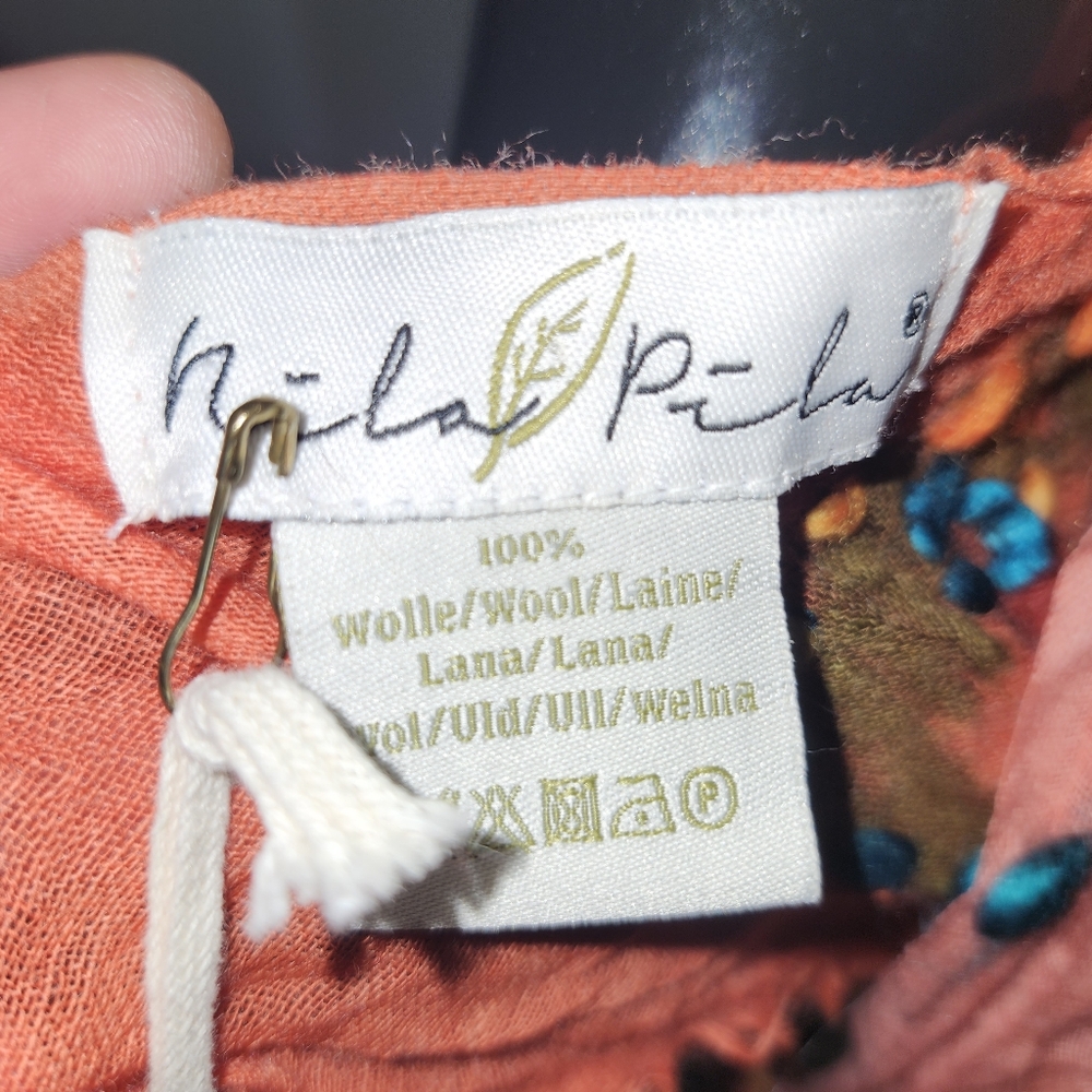 Vintage Nila Pila 100% Wool Scarf - Picture 5 of 5